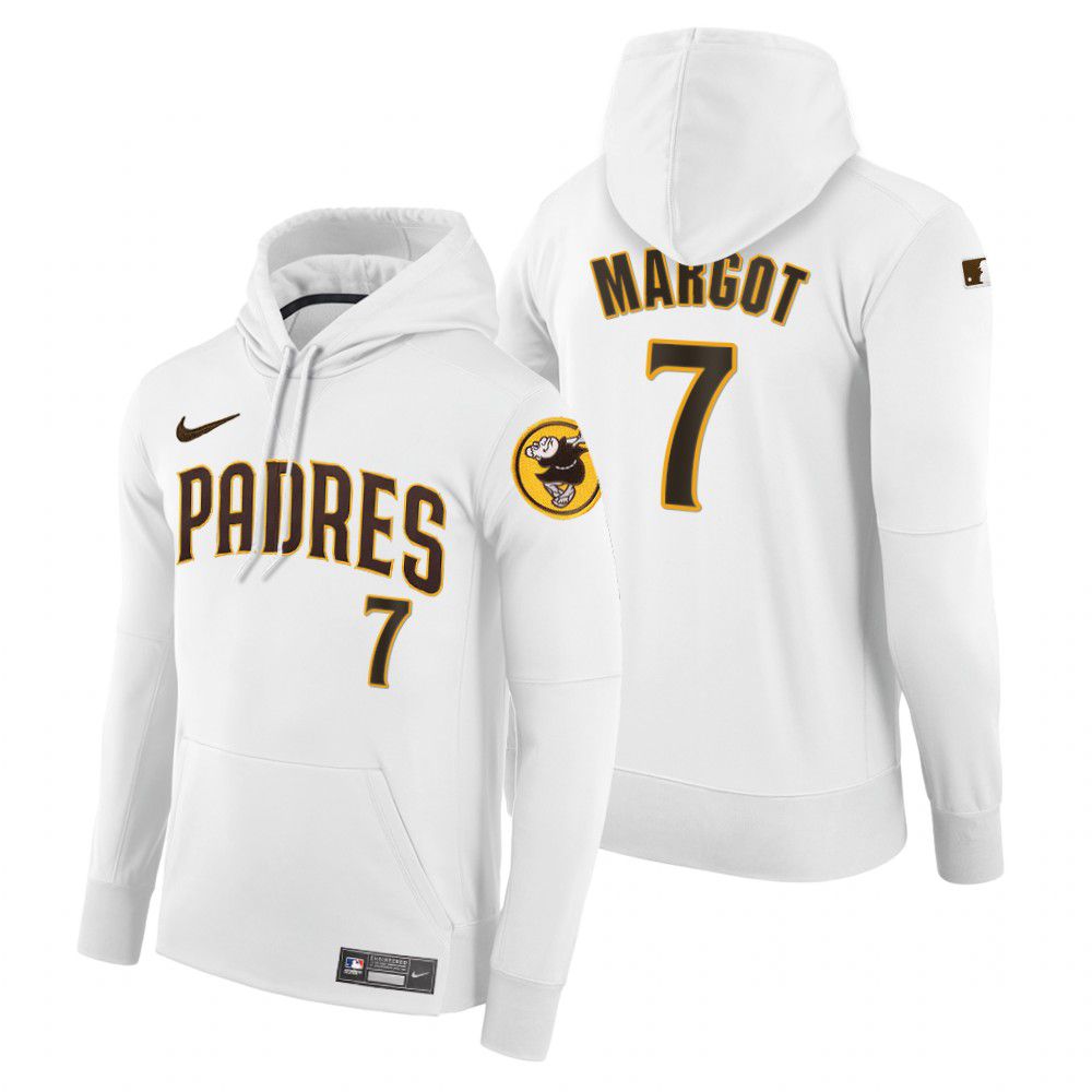 Men Pittsburgh Pirates #7 Margot white home hoodie 2021 MLB Nike Jerseys